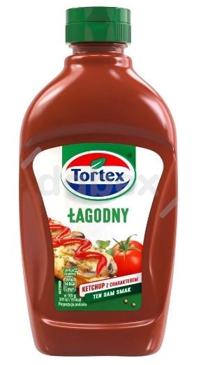 Tortex Ketchup Łagodny 470g/12