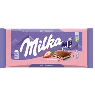 Milka Czekolada Strawberry Yoghurt 100g/22 IMP