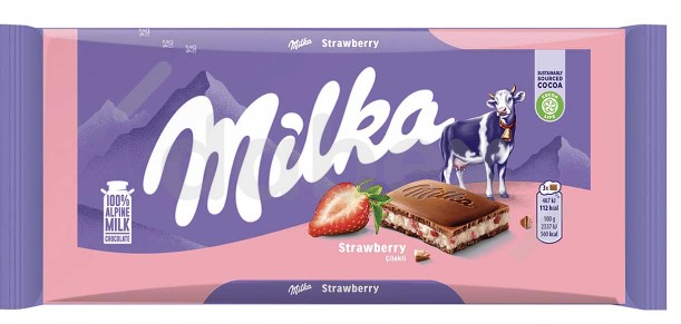 Milka Strawberry Yoghurt 100g