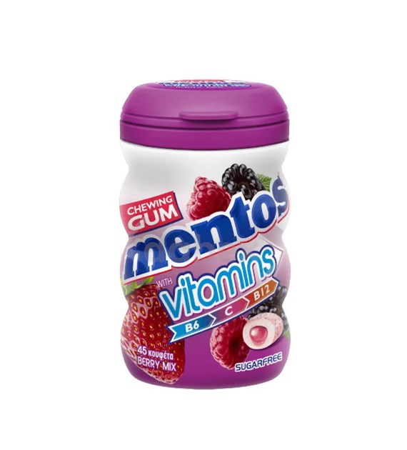 Mentos Pure Fresh Vitamin Berry Bottle 50g