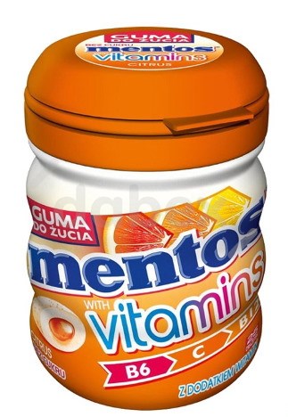 Mentos Pure Fresh Vitamin Citrus Bottle 50g