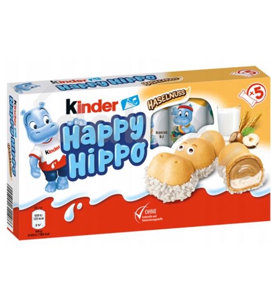 Ferrero Kinder Happy Hippo Orzechowe 103,5g/10 IMP