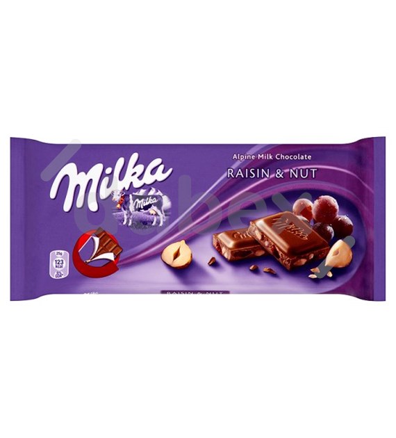 Milka Raisin & Nut 90g