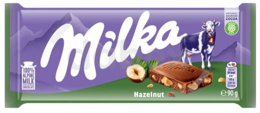 Milka Czekolada Hazelnut Orzechowa 90g/24