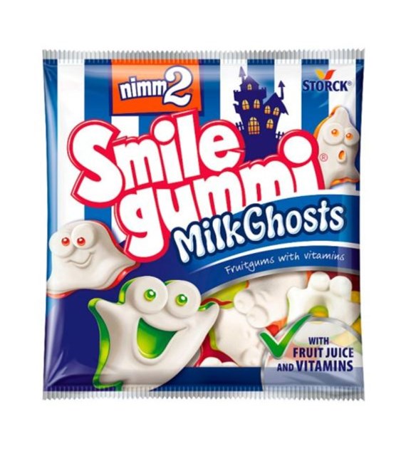 Storck Nimm2 Śmiejżelki Milk Ghosts 90g/18 IMP