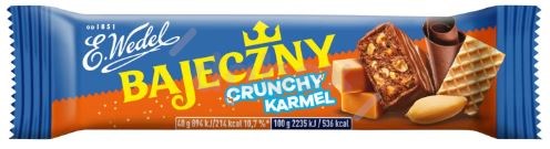 Wedel Baton Bajeczny Crunchy Karmel 40g/24