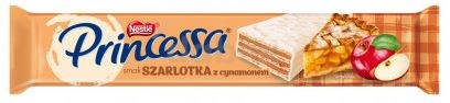 Wafel Princessa Szarlotka z Cynamonem 40g/30