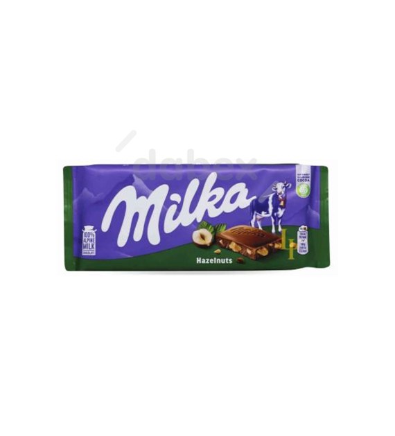 Milka Czekolada Hazelnut Orzechowa 80g/25 IMP