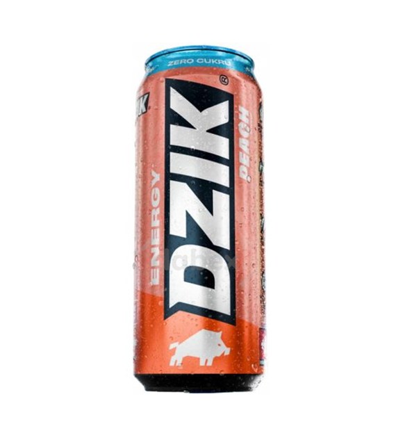 Dzik Energy Drink Peach Zero 0,5l