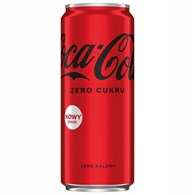 Coca Cola Zero PL (sleek can) 0,33l 4-PACK