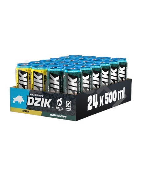Dzik Napój Energ. Arbuz i Lemon Zgrzewka 500ml/24
