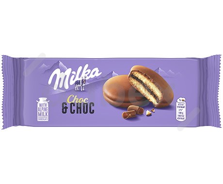 Milka Ciastka Choc&Choc 150g/12