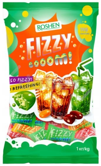 Cukierki Roshen Karmelki Fizzy Boom 1kg/7