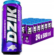 Dzik Napój Energ. Grape Zero 500ml/24