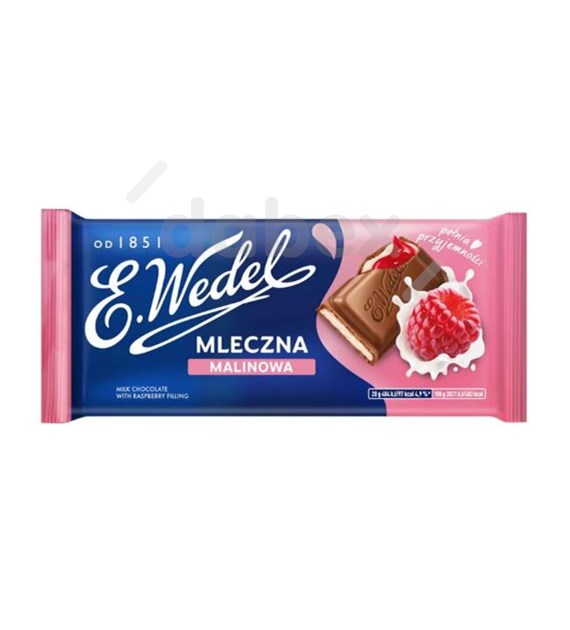 Wedel Czekolada Mleczna nadz. Malina 100g/20