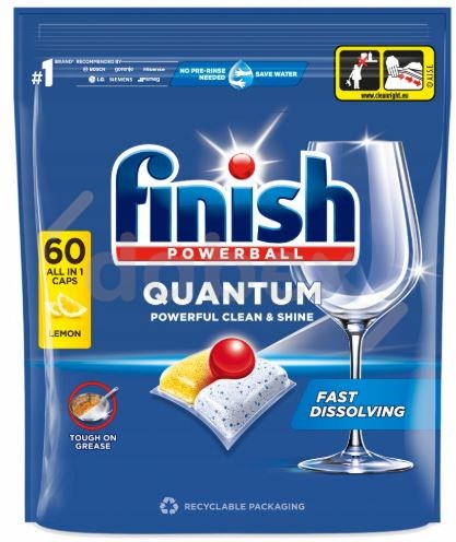 Finish Dishwasher Capsules Powerball Quantum 624g
