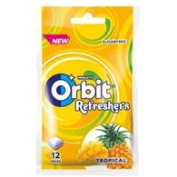 Guma TORBA Orbit Refreshers Tropical 26g/15