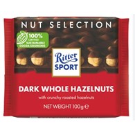 Ritter Sport Czekolada Dark Whole Nut 100g/10