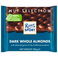 Ritter Sport Czek. Dark Almonds 100g/11 IMP+STI PL