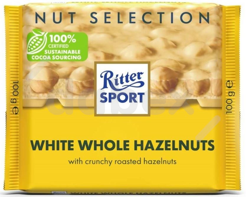 Ritter Sport Czekolada White Whole Nut 100g/10