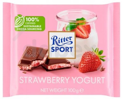 Ritter Czek. Strawb. Yogh. 100g/12 IMP+ STI PL