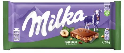 Milka Czekolada Hazelnut Orzechowa 90g/24 IMP