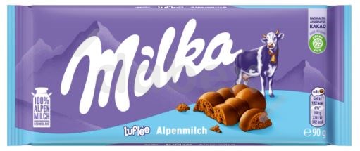 Milka Czekolada Luflee Bubbly Milk 90g/14 IMP