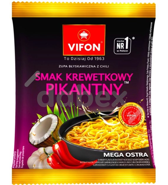 Vifon Zupa Krewetkowa Pikantna Czarny 70g/22
