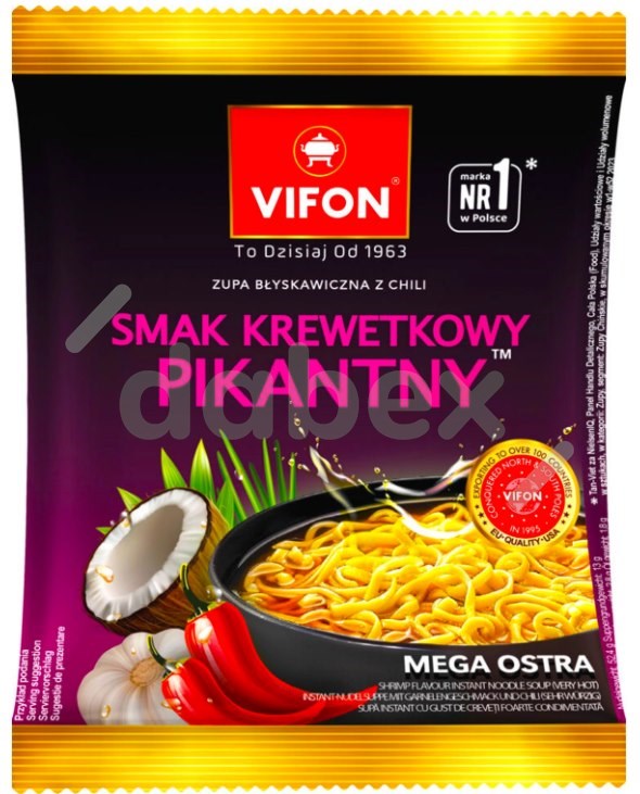 Vifon Shrimps Spicy Instant Soup 70g