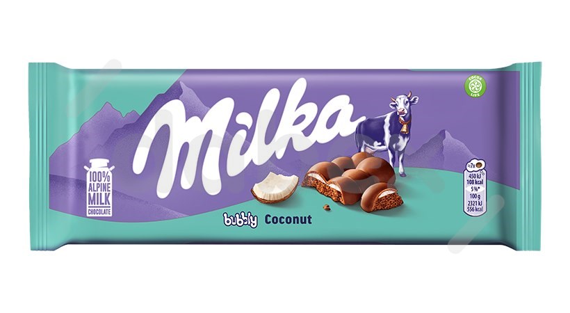 Milka Czekolada Bubbly Coconut 97g/12