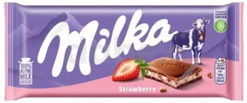 Milka Czekolada Strawberry Truskawka 100g/22 IMP