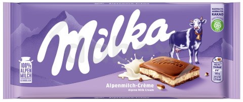 Milka Czekolada Alpenmilch-Creme 100g/22 IMP