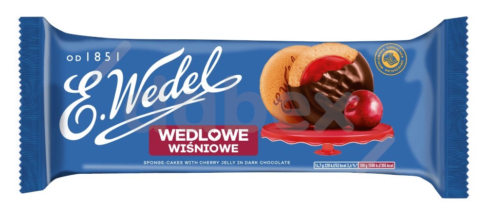 Ciastka Wedlowe Wiśniowe 147g/24
