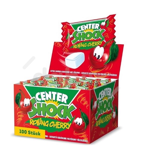 Chupa Chups Center Shock Rolling Cherry 100*4g