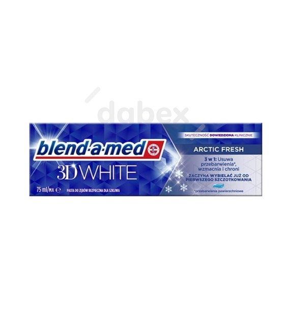 Blend-a-Met 3D White Toothpaste Arctic Fesh 75ml