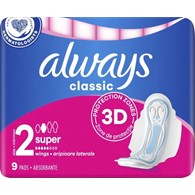 Alwayd Sanitary Pads Classic Maxi 9pcs