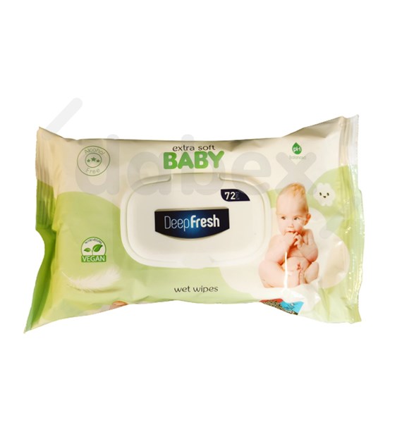 Deep Fresh Wet Wipes Green 72pcs