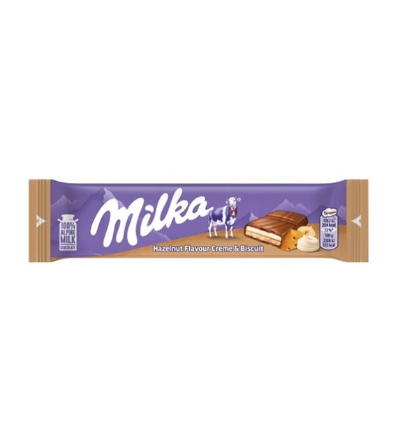 @ Milka Baton Hazelnut Creme & Biscuit 46g/42 IMP