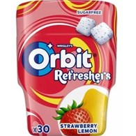 Orbit Refreshers Lemon&Strawberry Bottle 67g