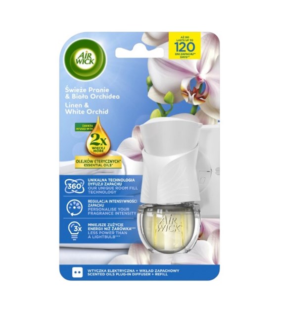 Air Wick Odśw. Śwież. Pranie i Orchidea 19ml/6