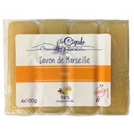 La Cigale Soap Honey 4x100g