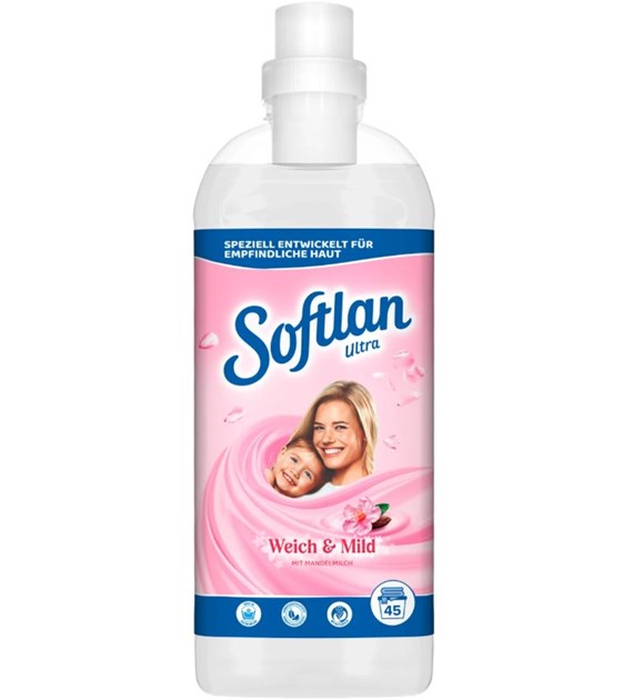 Softlan Fabric Softener Ultra Almond&Lily 1l