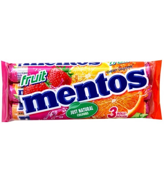 @ Mentos Fruit 3pak 114g/25