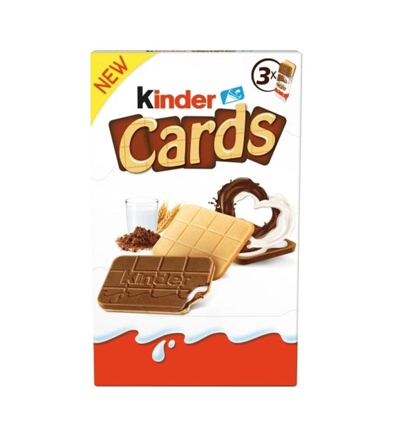 @ CIASTKO KINDER CARDS 76,8g/18