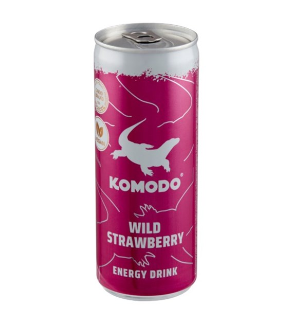 Komodo Energy Drink Wild Strawberry 0,25l