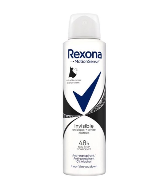 Rexona Deo Spray Black&White150ml/6 IMP+ STI PL