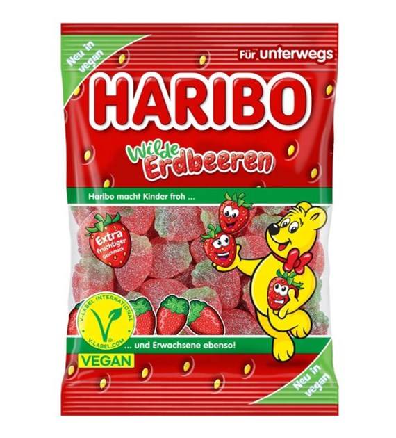 @Haribo Żelki Wilde Erdbeeren Poziomki 100g/24 IMP