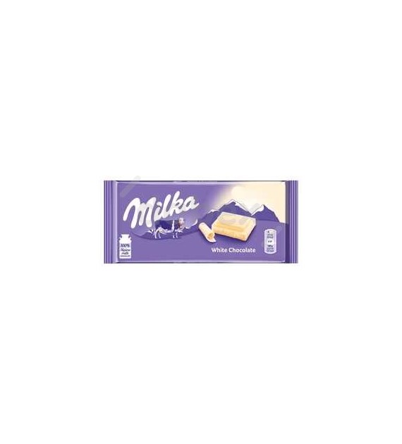 Milka Czekolada White Chocolate Biała 100g/22
