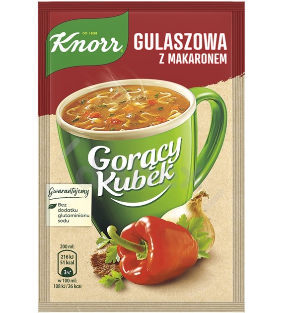 Knorr Gorący Kubek Gulaszowa z Makaronem 16g/40