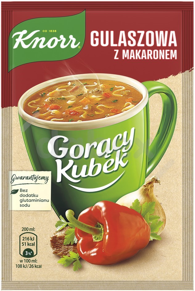 Knorr Gorący Kubek Gulaszowa z Makaronem 16g/40